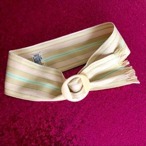🍰Vintage 80s Wide Pastel Stripe Belt